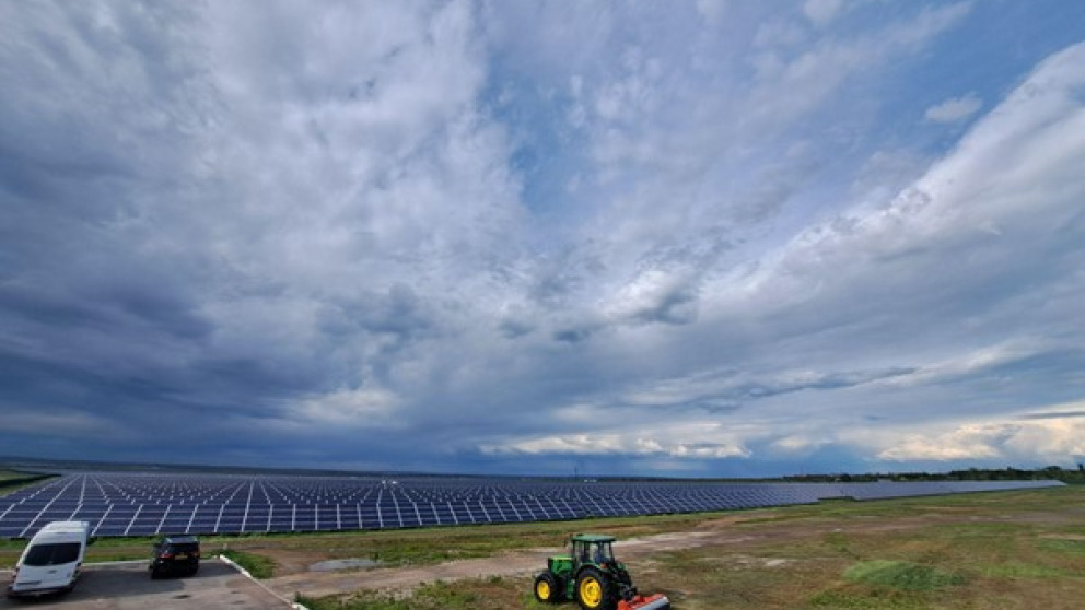 Saran Solar Farm in Kazakhstan’s coal-rich Karaganda Region.